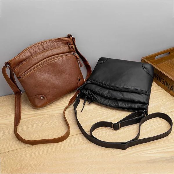 Zoe | Leather shoulder bag - Image 4